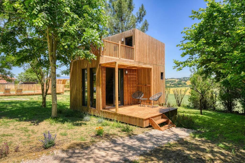 Вилла Chalet De Charme Avec Piscine Aurade Экстерьер фото
